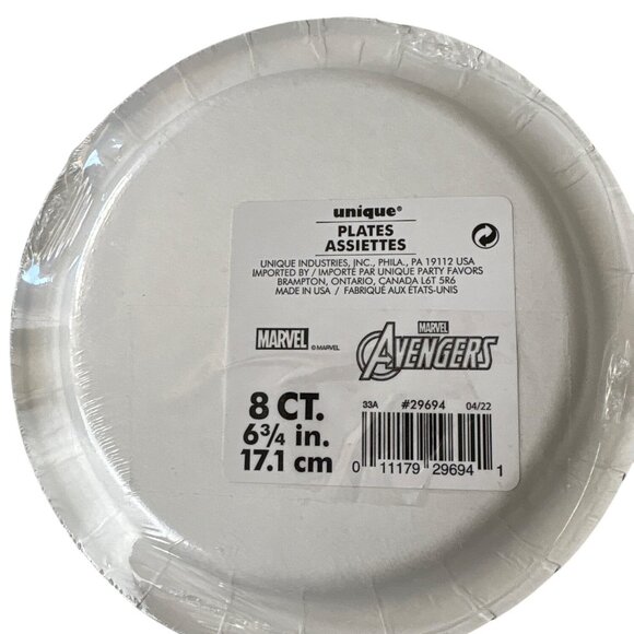 Marvel Avengers Black Panther Party Supplies Set, Dinner Dessert Plates, Napkins - Picture 2 of 7